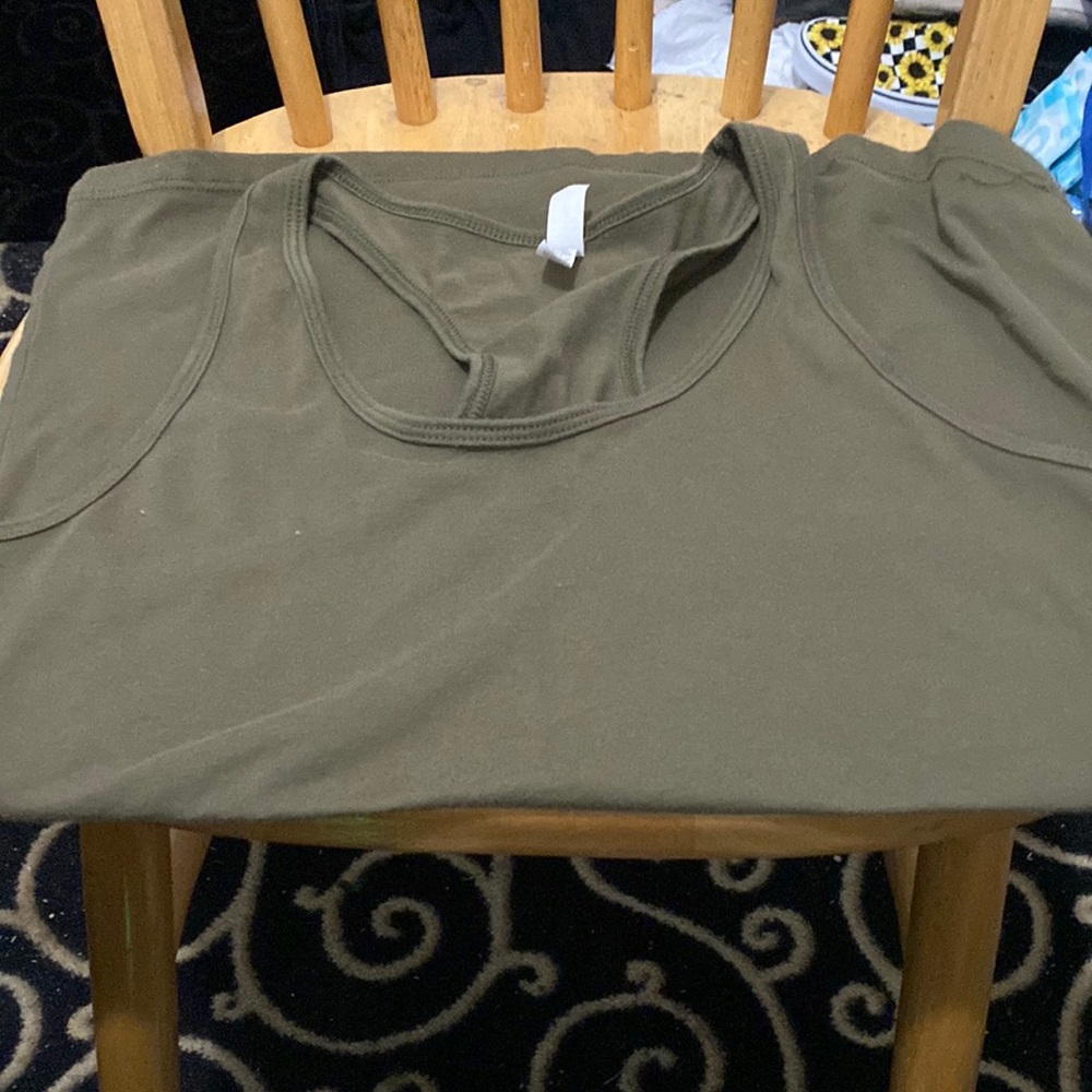 Green tank top
